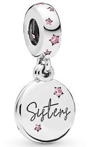 Birthday Cake Twinkling Stars Forever Sisters Crown Pendant Beads 925 Sterling Silver Charms Fit Bracelet Diy Jewelry: C57