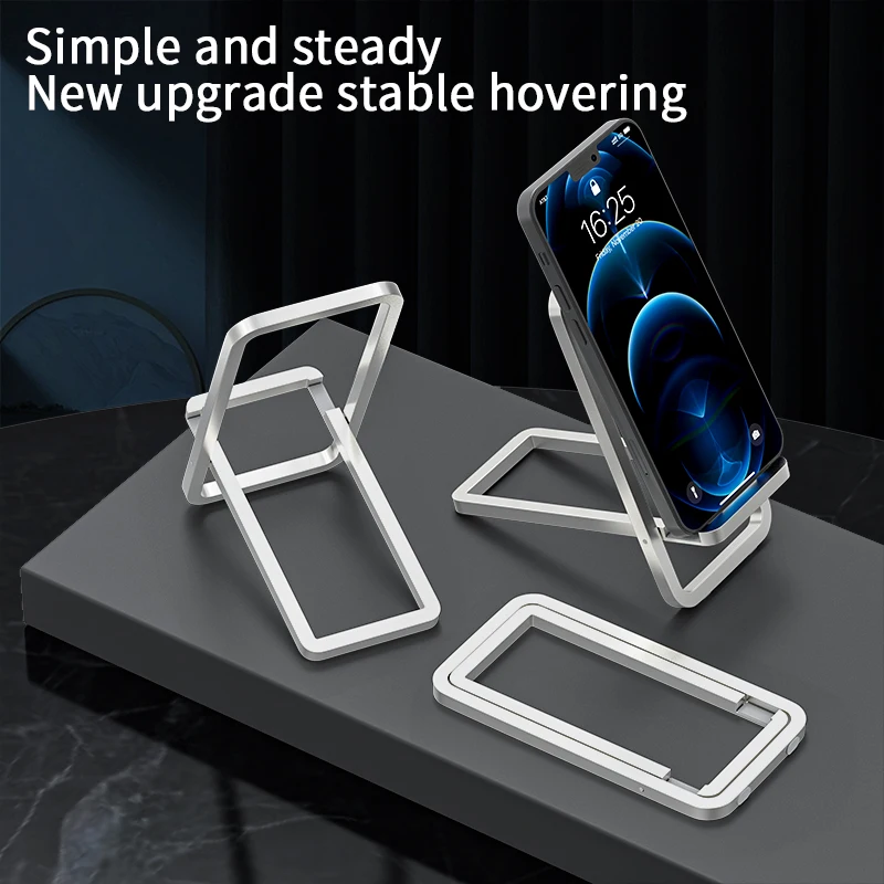 Aluminum alloy cell phone holder simple portable folding