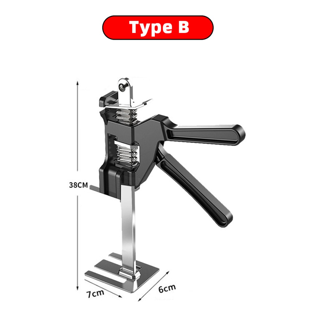 Labor-saving Arm Door Use Board Lifter Cabinet Jack Multifunctional Wall Leveling Lifting Tools Jack Height Regulator Hand Tools: Black Tape B