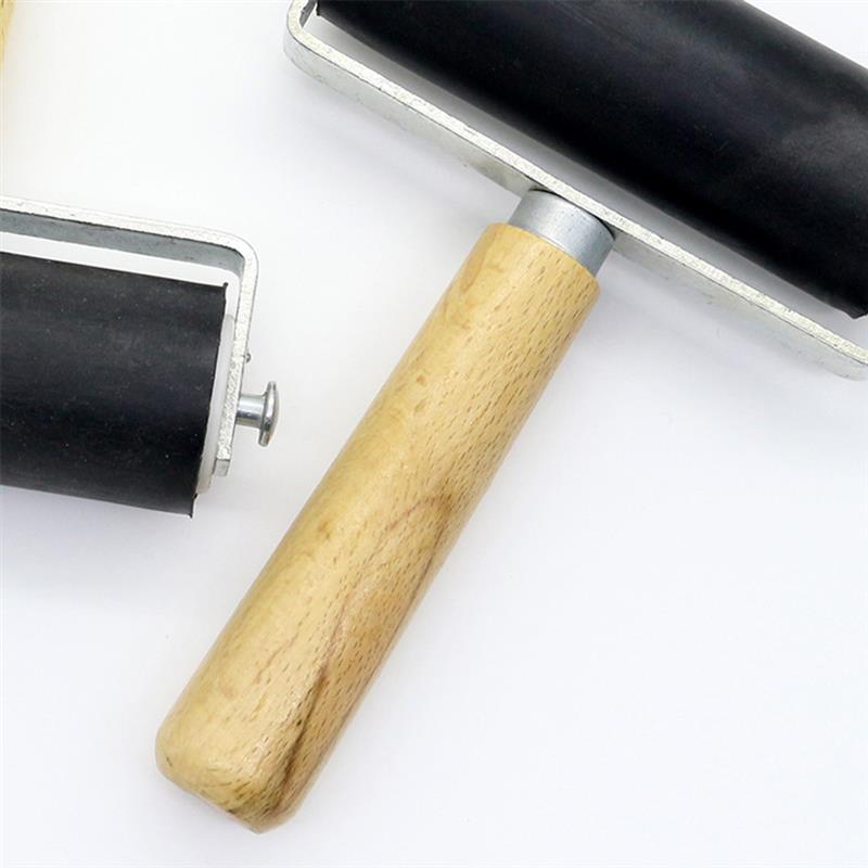 3.5Cm Graveren Roller Roller Klei Rubber Roller Keramische Deegroller Modeling Tool Professionele Rubber Roller Art Stempelen Tool