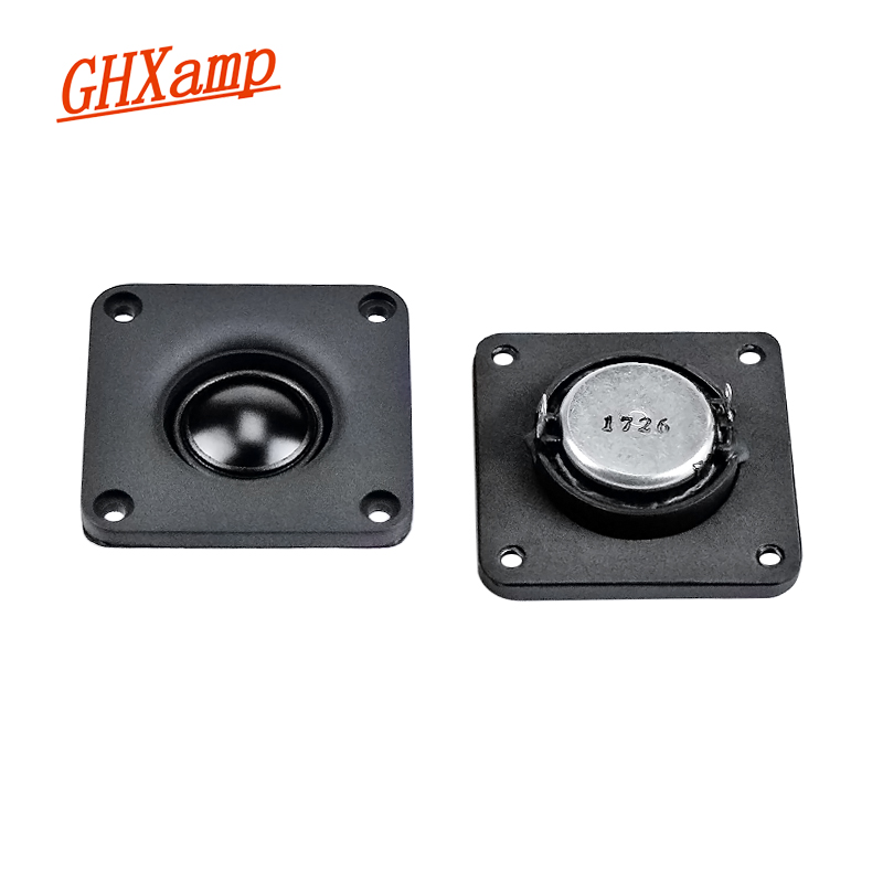 Ghxamp 2.5 inch tweeter luidspreker 4 ohm 18w tweeter luidspreker zwart-carbon aluminiumfolie 65*65mm audio-unit 2 stuks