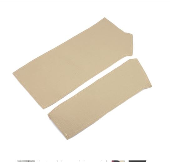 EIDRAN-Tapa de apoyabrazos L/RHD, reposabrazos central, cubierta de cuero, Protector para BMW 5 Series E60 2004 2005 2006 2007: beige- RHD