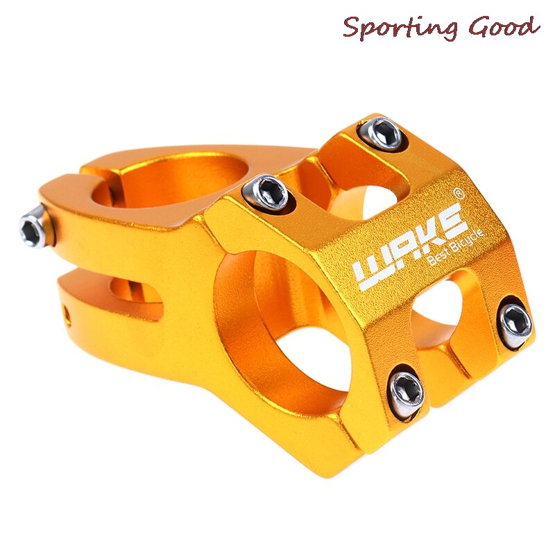 1PCS WAKE Mountainbike Lenker Vorbau Ultraleicht Aluminium Fahrrad Stem 31,8 MM: YELLOW