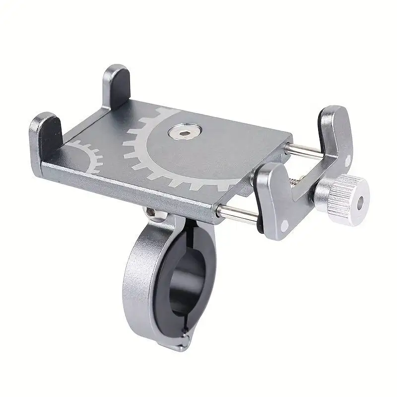 Soporte de teléfono para bicicleta, soporte Universal para móvil, GPS, Metal, para montar en bicicleta, MTB, soporte para motocicleta, manillar de Moto, Clip antideslizante: YELLOW