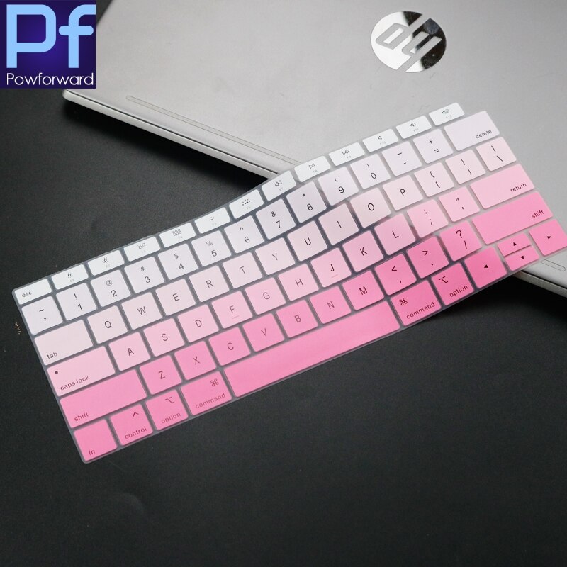 for Newest MacBook Air 13 A1932 Retina Display and Touch ID Silicone Keyboard Cover Soft-Touch Keyboard Skin A 1932: faderose