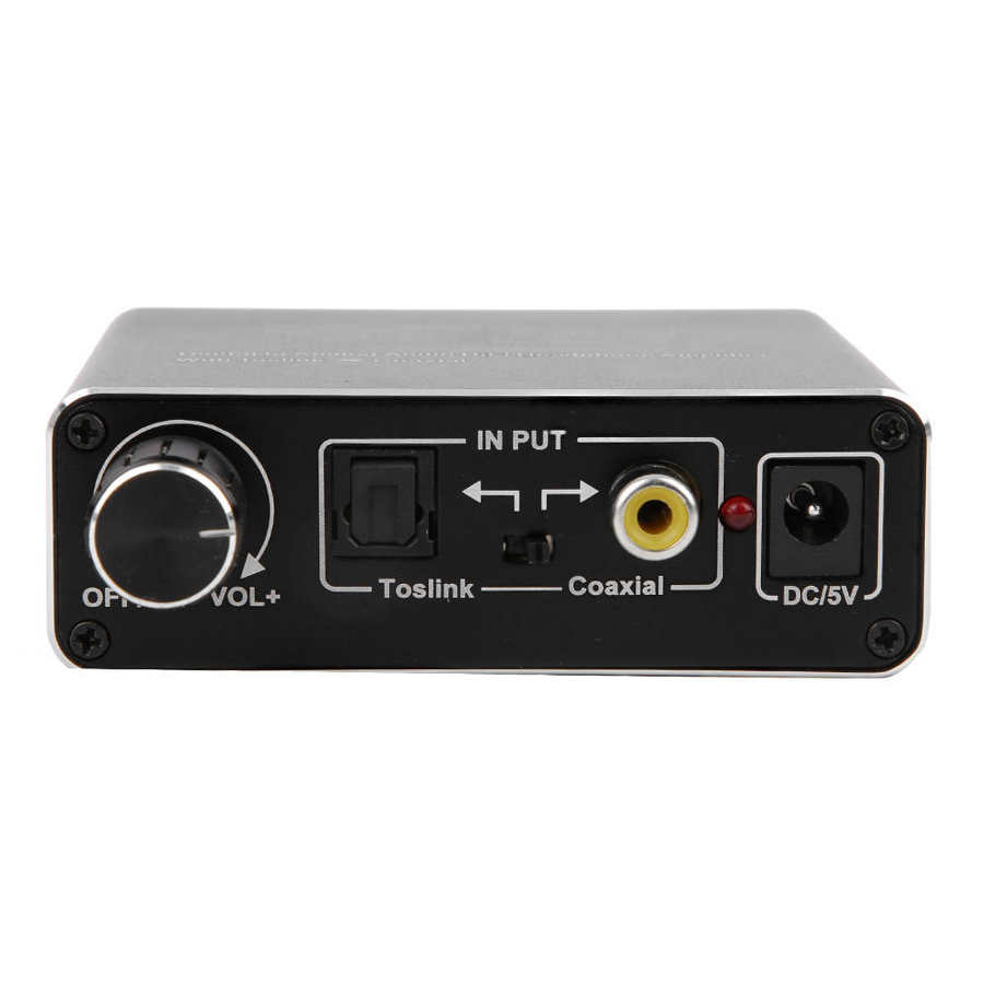 Portable Audio Converter Digital Coaxial Optical Fiber to Analog R/L Signal Adapter 3.5mm Jack digital-to-analog adapters