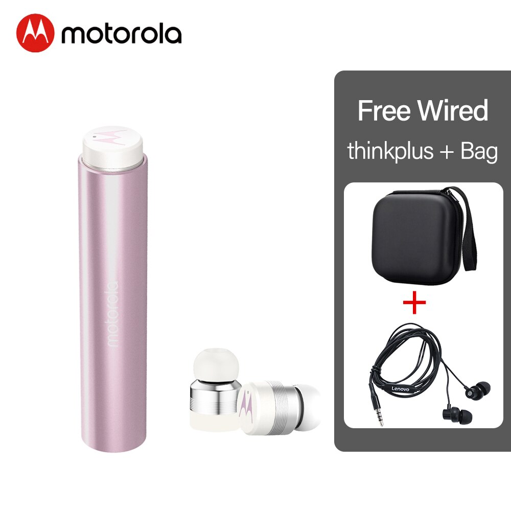 Motorola VerveBuds 300 Wireless Bluetooth Earphone In-Ear Mini Sports Headphones For Apple Samsung Huawei Phone VerveBuds300: Pink with all