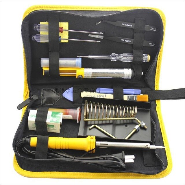 40 Watt Elektrische soldeerbout Soldeer Tool Kits, diy solderen tools pakket kit Natuurkunde gereedschap