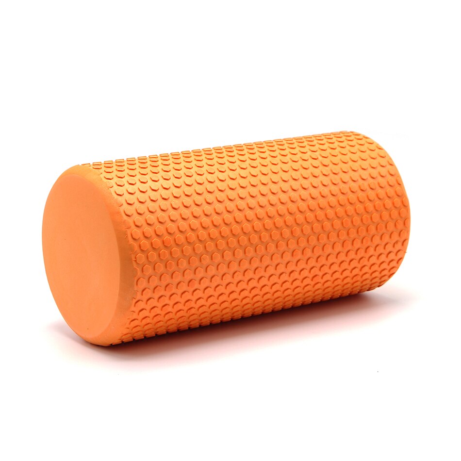 Yoga Pilates Yoga Block Pilates EVA Foam Roller Massage Roller Muscle Tissue Fitness Gym Yoga Pilates Workout Fitness Exercise: Orange30 x15