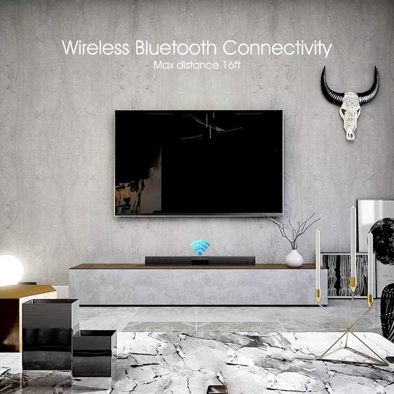 Barra de sonido envolvente para cine en casa, altavoz con Radio FM, columna central de música, con cable e inalámbrico, Bluetooth, 40W