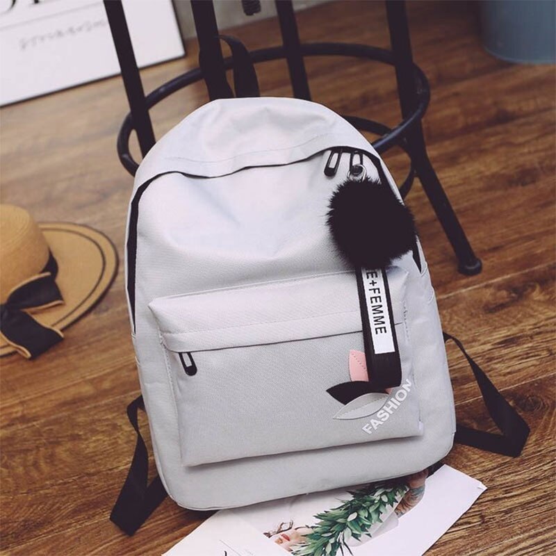 Mode Canvas Rugzak 19Inch Vrouwelijke Schooltas Student Boekentas Meisjes Leuke Reizen Rugzak Schoudertas
