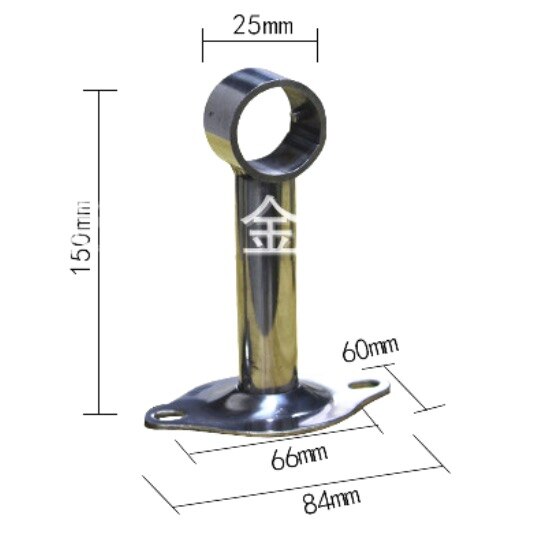 2 stuks l :150mm gaten :25mm roestvrijstalen kleding droog las hangstoel kleding droogstang balkon plafondstoel
