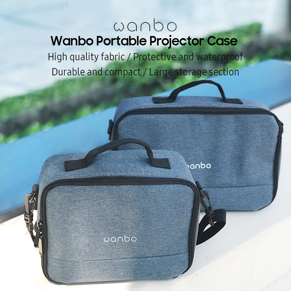 Estuche de almacenamiento portátil para proyector Wanbo, bolsa de transporte para la serie X1/T2 con correa ajustable