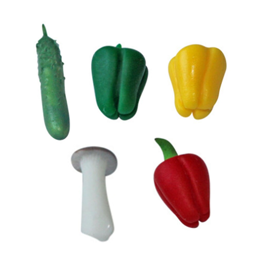 5 sztuk 1/6 skala domek dla lalek warzyw żywności miniatury akcesoria dla lalek wystrój