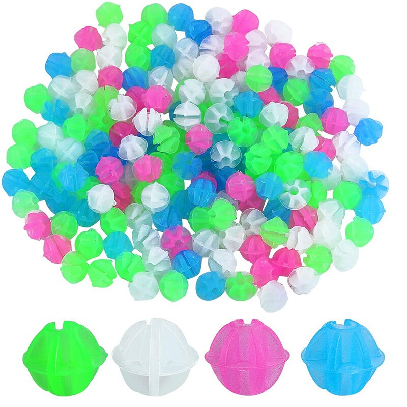 Bike Wheel Spokes Plastic Luminous Bead Clip Multicolor Kids Bicycle Spokes Beads for Bike Decorations X85