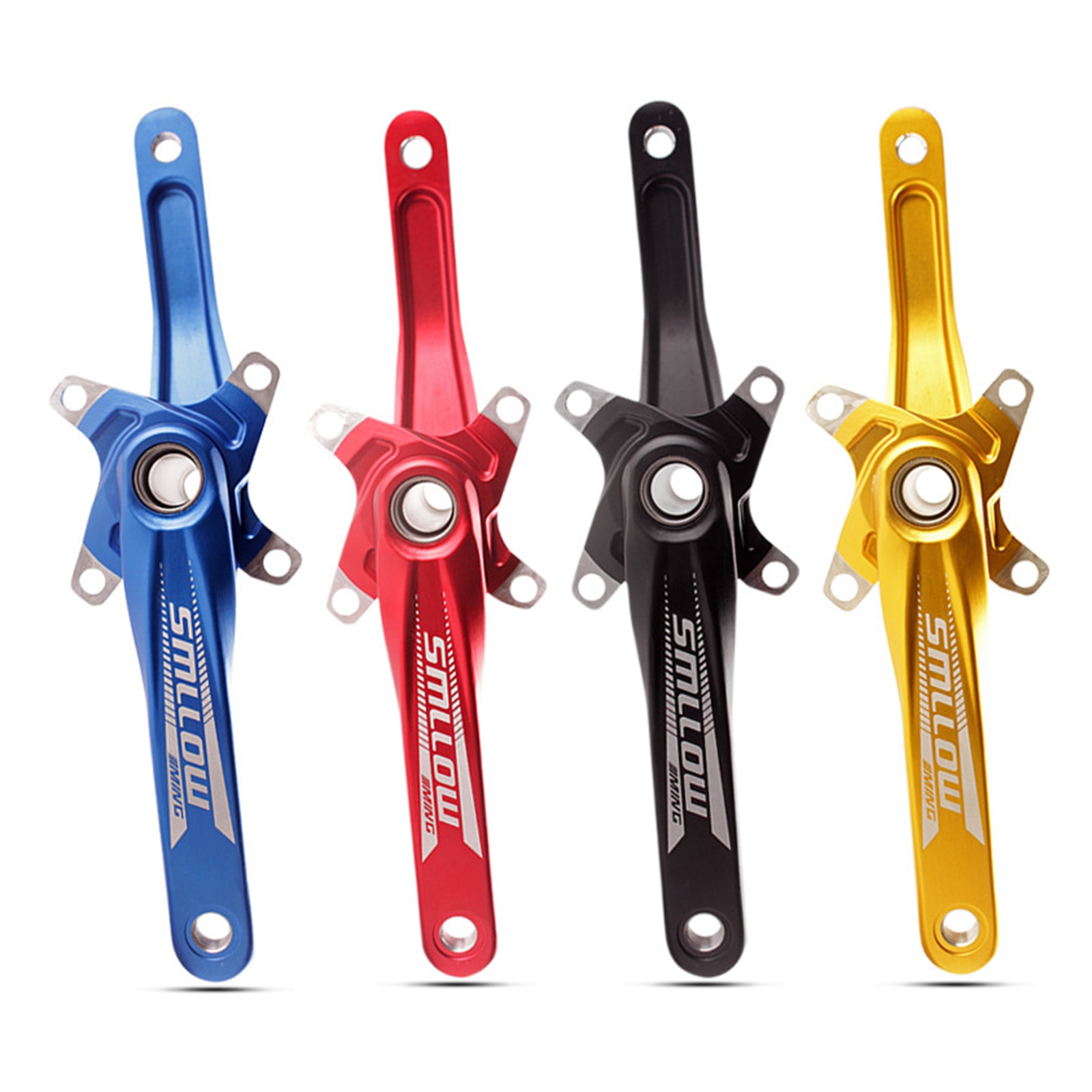 Universal MTB Bike Crankset Aluminum Alloy 104 BCD Bicycle Crankset Road Bike Crank Bicycle Part Accessories 152mm 165mm