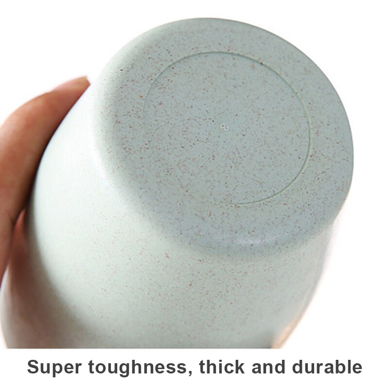 400ml Wheats Straw Water Cup Multifunctional Coffee Plastic Cup Drinking Cups Reusable Brushing Cups BJStore