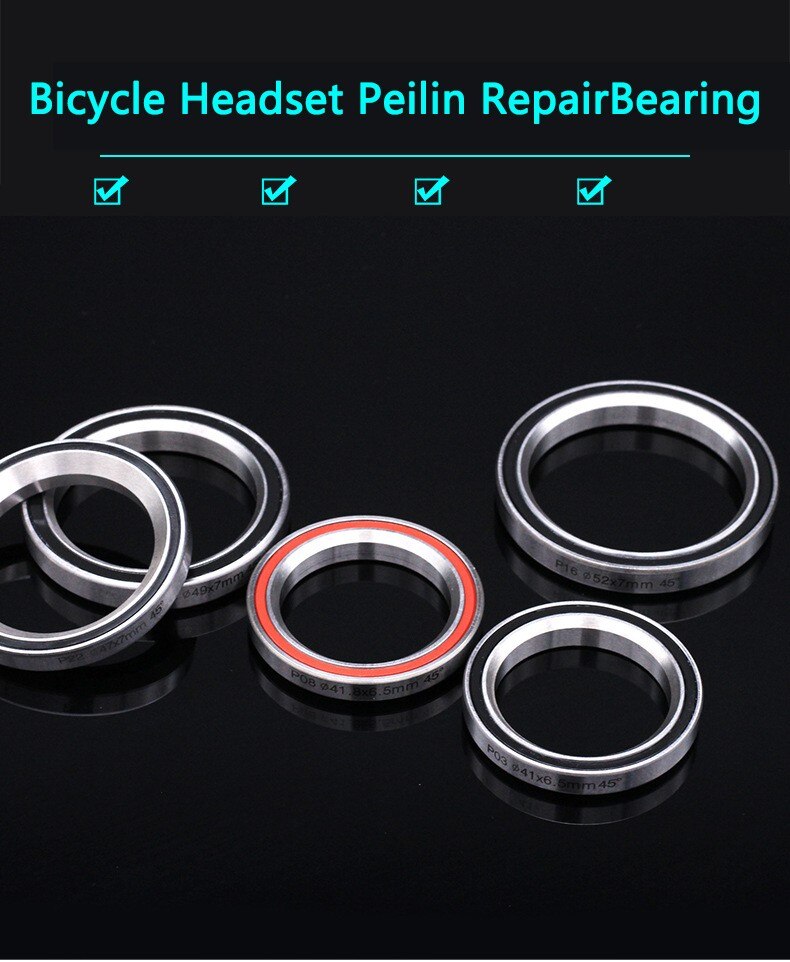1pc Bicycle Headset Bearing 41.8/47/49/51/52mm Headset Universal Headset Bearing Repair Parts For Bike Scooter Cycle Accessories