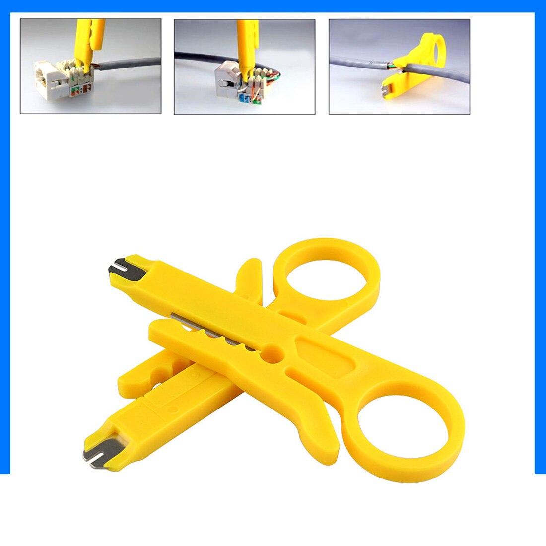 Etmakit Kabel Stripper Cutter Mini Stripper Netzwerk Kabel Zange Kabel Cutter Abisolierzange Abisolieren Werkzeug