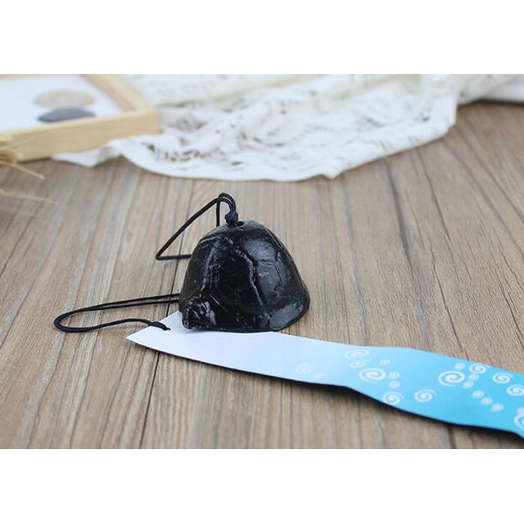 Turtle Japanese Cast Iron Furin Wind Bell Chime Garden Balcony Temple Decor