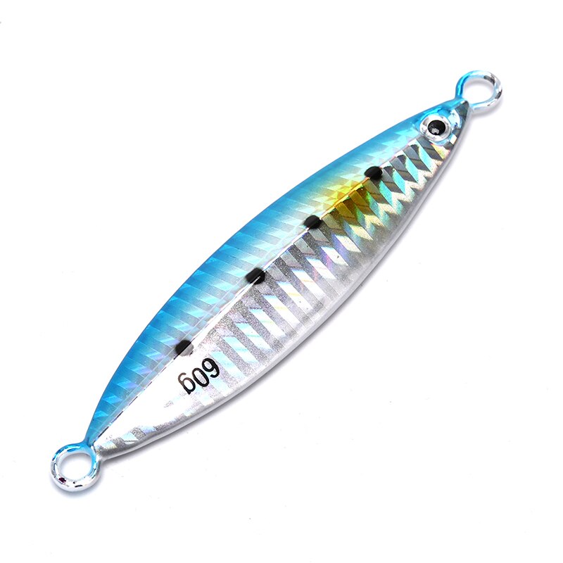 60g Fishing Spoon Iron Plate Sinking Slow jig Shake Metal Jigging Luminous Baits Hard Lead Deep Sea Fishing Jig Lures: BL