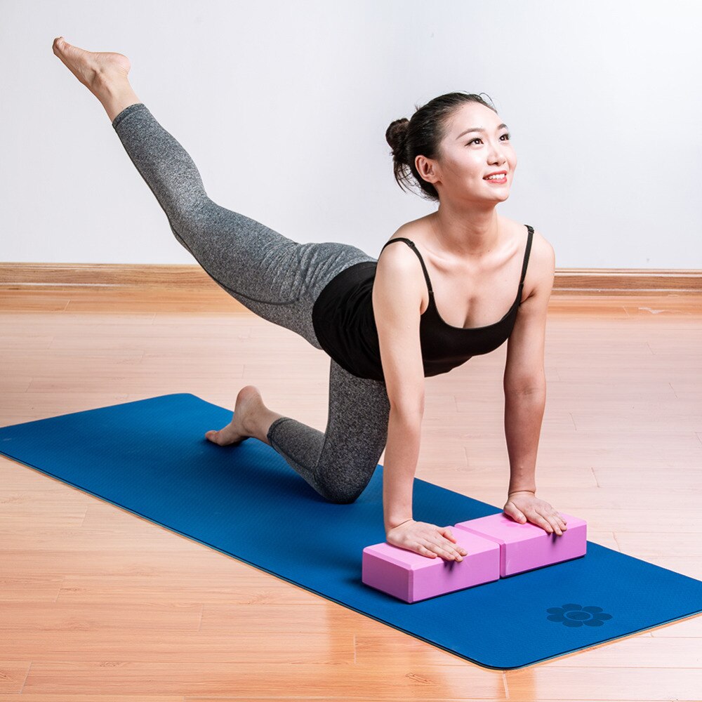Yoga Block EVA Exercise Workout Fitness Brick Gym Foam Stretching Aid Body Shaping Health Training Yoga Blocks