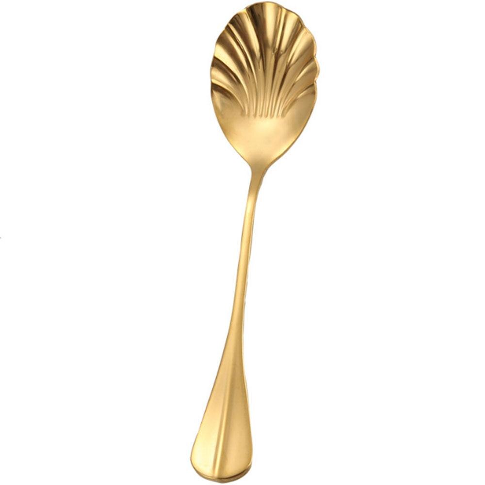 Shell Drinking Tea Spoon Economic Healthy Spoons Coffee Spoon Home Stir Dessert Ice Cream