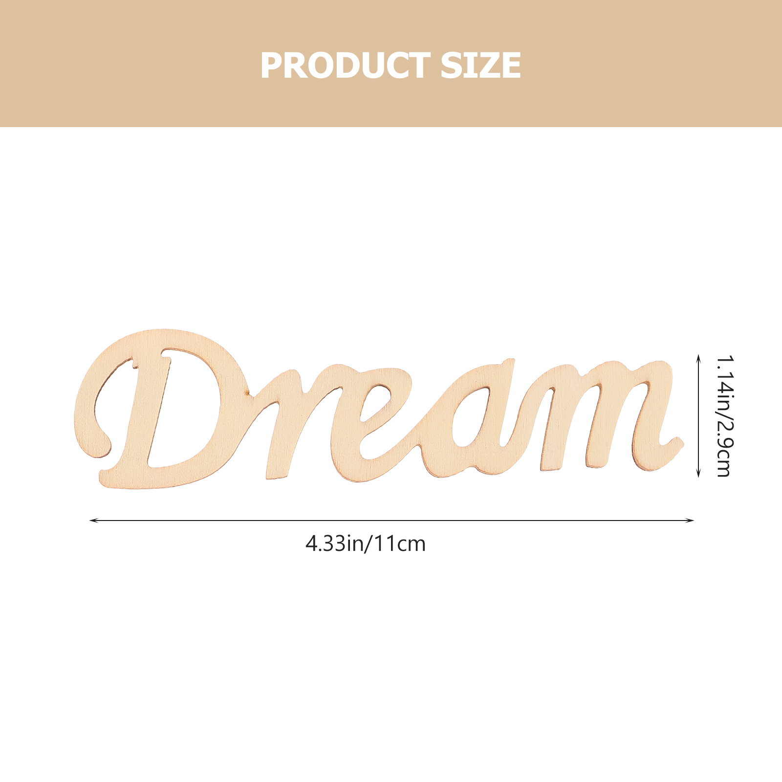 2Pcs Decorative Letter Decors Multi-function Letter Ornaments Hanging Wall Signs Home Accessory