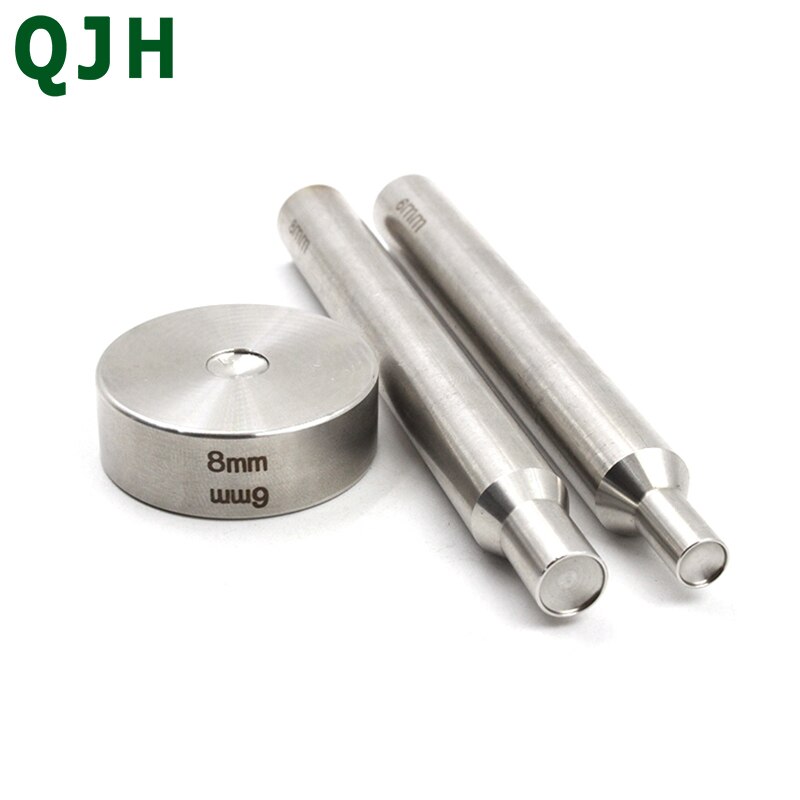 6mm/8mm rivet mounting tool kit garment leather button stamping installation combination tool