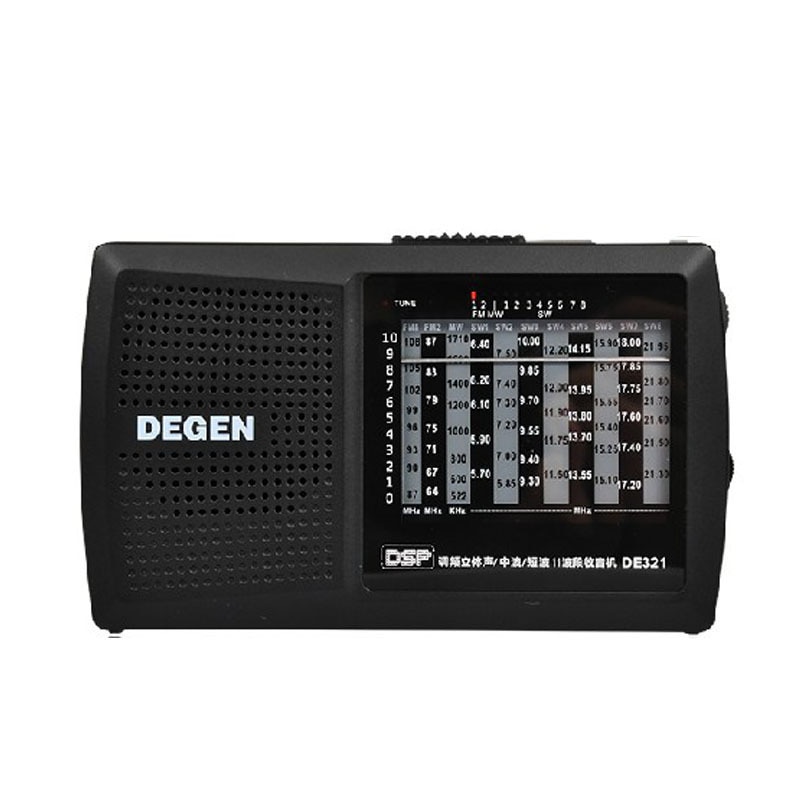 Originele Degen de321 FM Stereo radio MW SW DSP WERELDONTVANGER draagbare Radio Beste prijs – Grandado