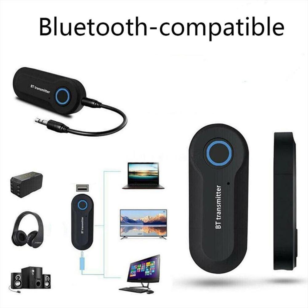 Bluetooth Transmitter 3.5MM Jack Audio Adapter Wireless Bluetooth Stereo Audio Transmitter Adapter For PC TV Headphones