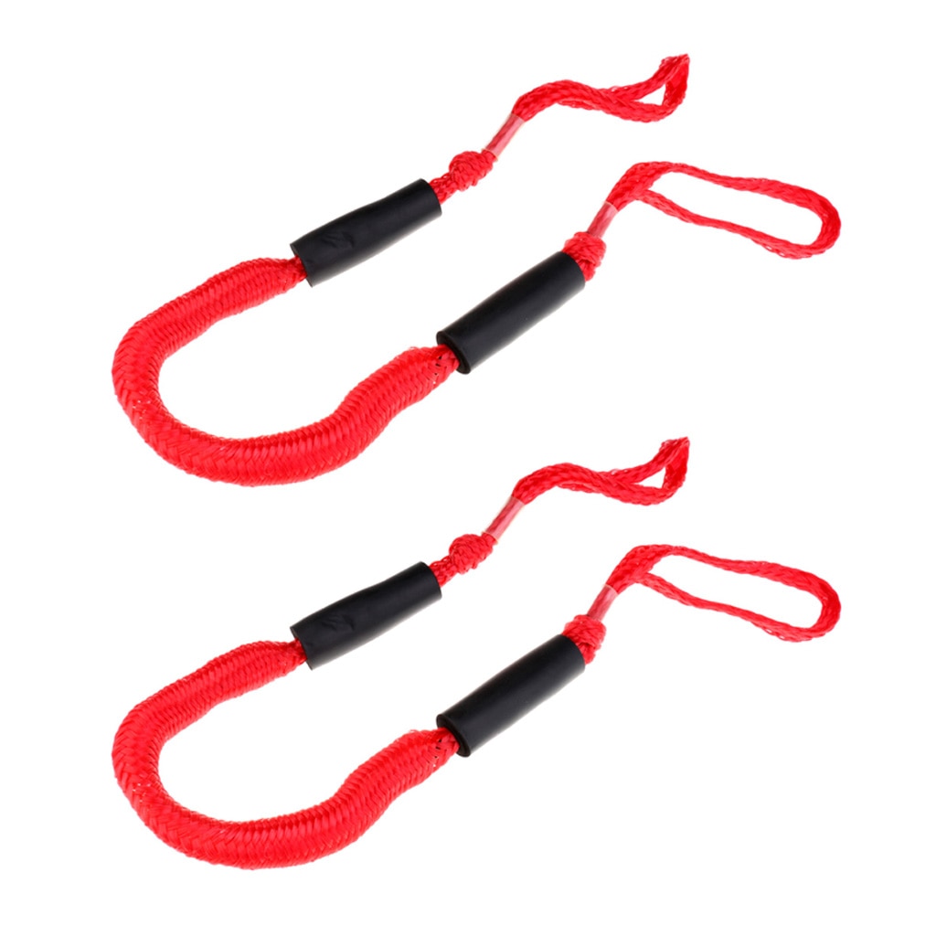 2 uds. Cuerda elástica marina de 3,5 pies/cuerda elástica de amarre de barco Red elástica