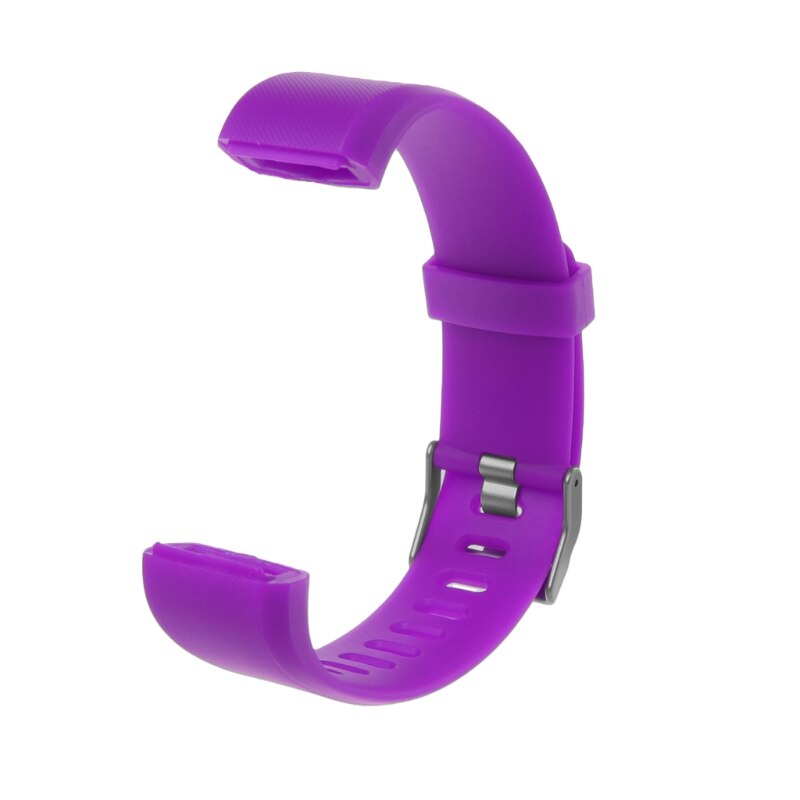 Armbåndsrem udskiftning silikone smart ur armbånd urrem til  id115 plus skridttæller smart ur tilbehør: Lilla