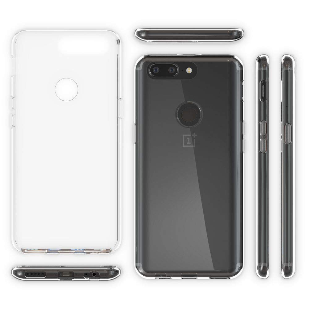 Custodia morbida originale in TPU per OnePlus 5 T 5T Cover sottile e sottile con bordo in silicone protettivo One Plus 5T Cover posteriore trasparente per telefono