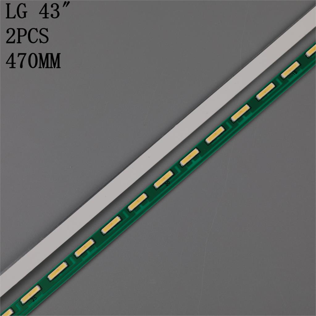 Kit 2 Stuks 36LED 47Cm Led Strip Voor Lg 43LF5400 43LF5900 MAK63207801 G1GAN01-0794A G1GAN01-0793A 43Inch Fhd R L MAK63207801A
