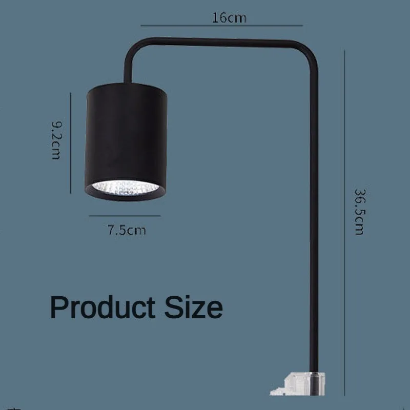 Luz LED para acuario, pecera, lámpara para plantas acuáticas, lámpara para tanque de césped, luz con Clip, iluminación de espectro completo, suministros para cultivo de plantas, 12W/18W