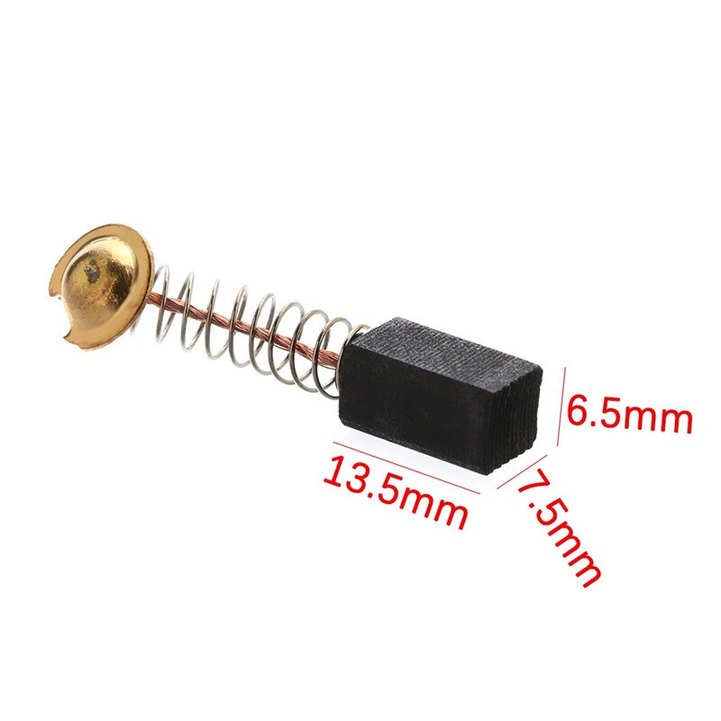 5 stk minibor elektrisk slibemaskine udskiftning kulbørster reservedele til elmotor dremel roterende værktøj 6.5 x 7.5 x 13.5mm