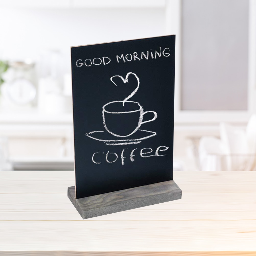 6 st mini svart tavla dubbelsidig dekorativ meny anslagstavla anslagstavla mini svarta tavla för butik bar kaffe hus hem