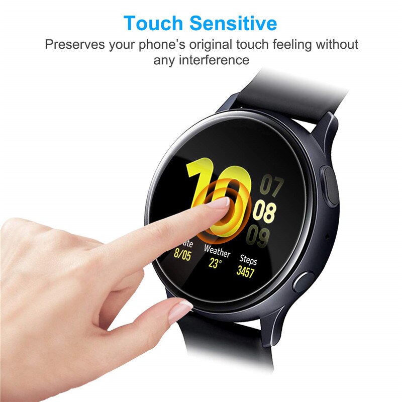 Geschikt Voor Samsung Horloge Actieve 2 Generatie Smart Horloge Scherm Bescherming Film 40/44Mm Gebogen Zachte Film Scratch-Slip