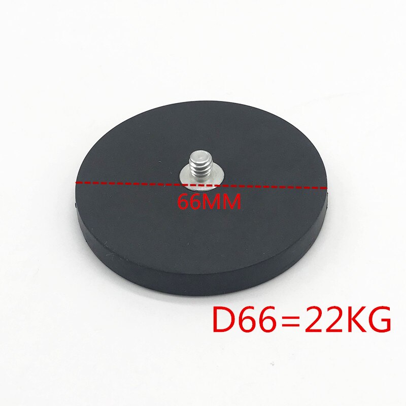 Imán magnético coche motocicleta ventosa montaje 1/4 tornillo montaje DSLR Cámara accesorios punto para cámara videocámaras smartphone: 1pcs D66MM