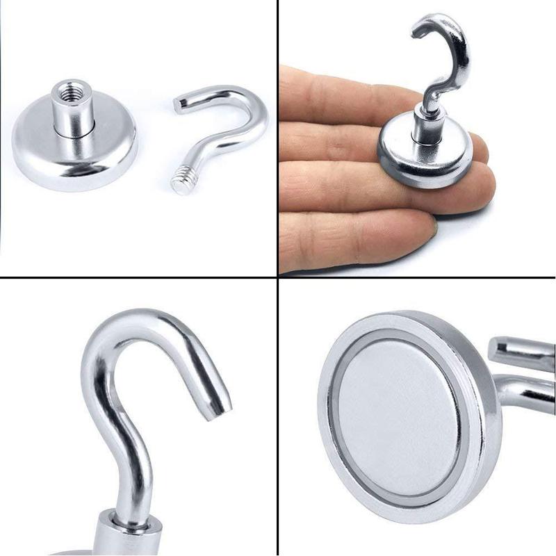 Elektromagnetische Haak Thuis Keuken Werkplek Magnetische Haak Metalen Haak Borium Neodymium Magneet Ijzeren Haak Sterke G5S7