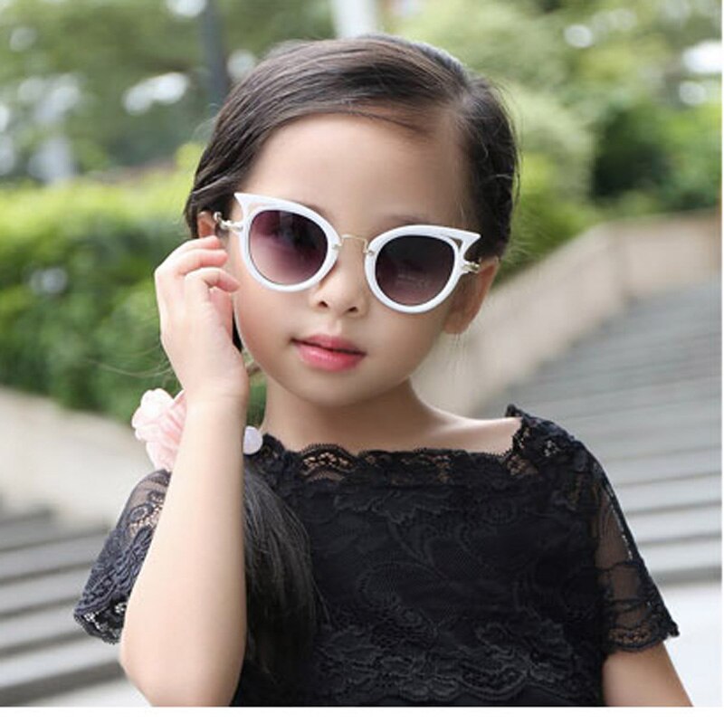 Seemfly lindo bebé de ojo de gato gafas de sol de los niños de dibujos animados de animales UV400 gafas de sol niños gafas para niñas y niños