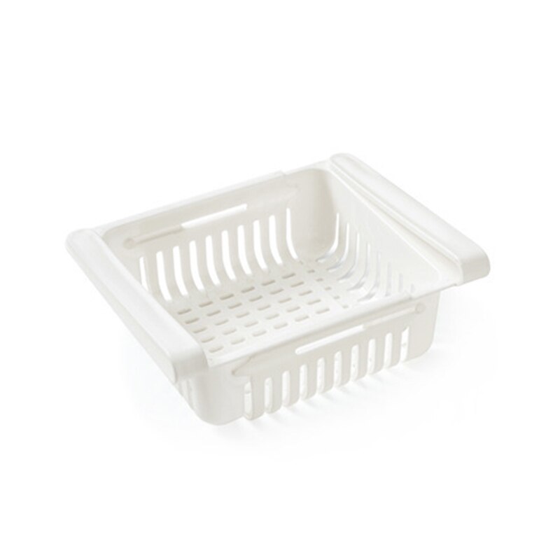Retractable Kitchen Fridge Organizer Slide Under Shelf Drawer Box Rack Holder Space Saving Refrigerator Drawer