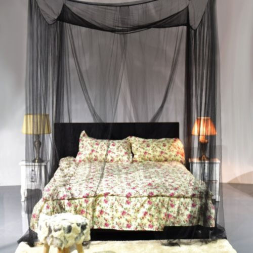 Cortina cuadrada para cama, mosquitera, red para dosel de malla, ropa de cama de princesa sin soporte, textiles para el hogar