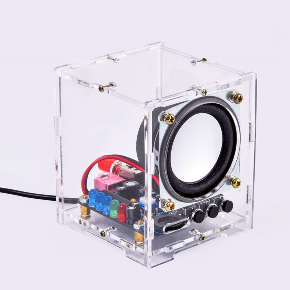 HU-009 bluetooth Speaker 2 Inch 3W Mini Spaker Unit Electronic Component DIY Kit Wireless Wired 5V DC Powered With Acrylic Shell