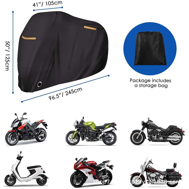 Waterdichte Regenjas Voor Motorhoes Voor Harley Davidson Atv Bmw 1250Gs Hoes Regen Buitenshuis Stof Zonnescherm Beschermhoes