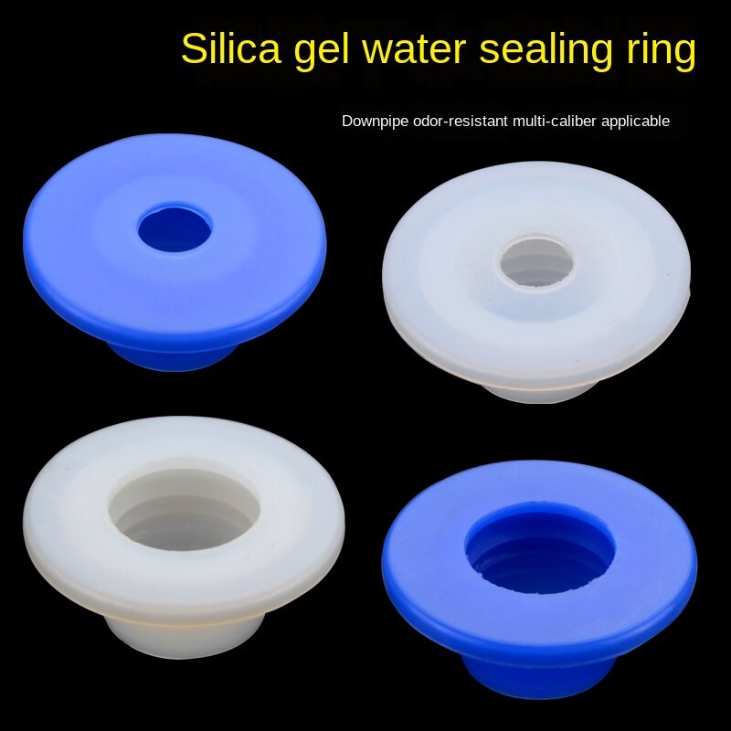 Toilet 40/50 drain pipe deodorant silicone seal washer drain pipe air conditioning pipe dual purpose anti-backwash