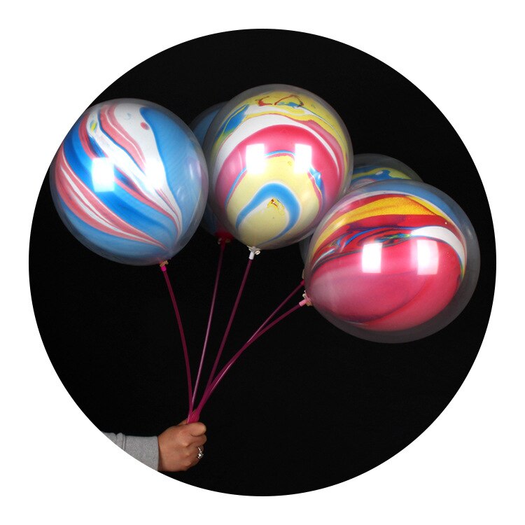 12-Inch Double-Layer Transparent Latex Balloon Birthday Party Decoration Baby Shower Mix and Match