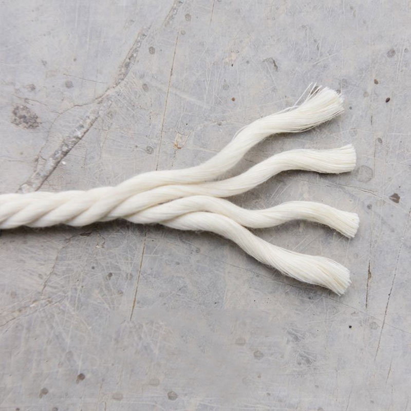 4-6mm 50m beige bomuld snoet flettet snor reb håndværk holdbar makramesnor gør-det-selv håndlavet hjemme dekorative tekstiltilbehør
