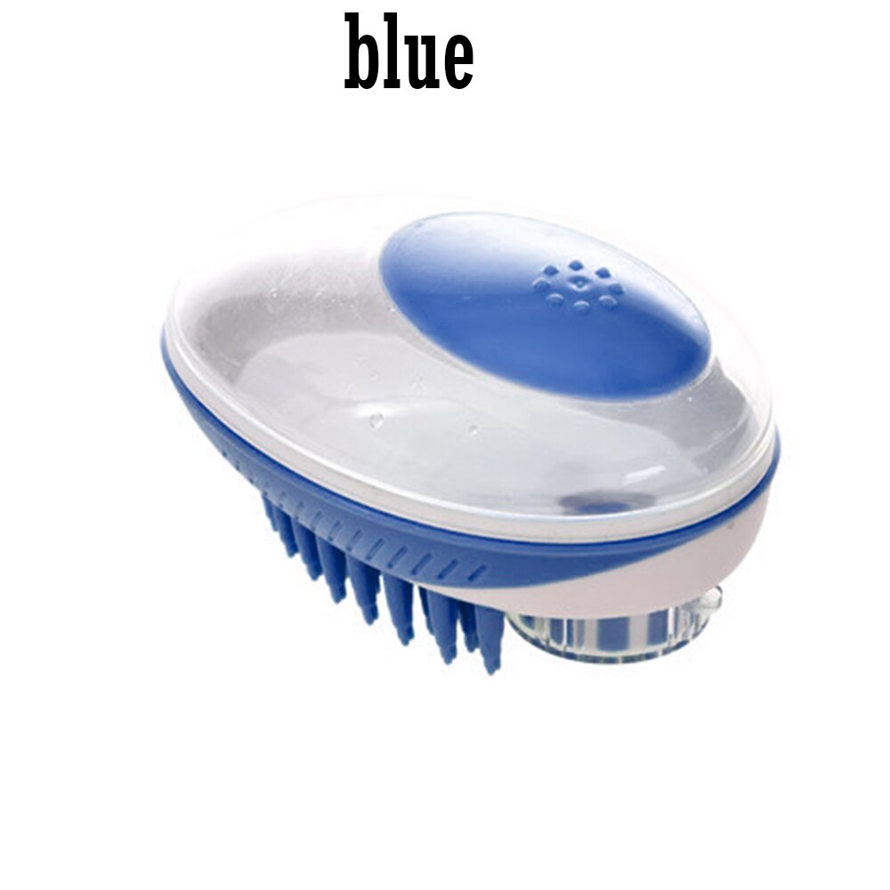 Hond Bad Borstel Kam Puppy Pet Borstel Bad Borstel Massage Hond Shampoo Douche Ontharing Kam Hond Kat Huisdier Schoonmaken beauty Tools: blue